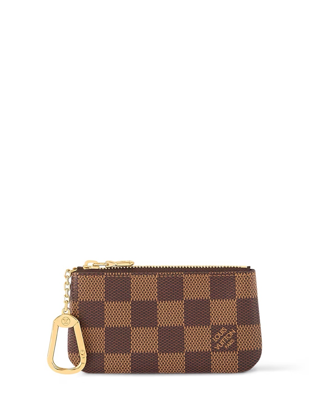 Louis Vuitton Damier Ebene Key Pouch with Gold Hardware